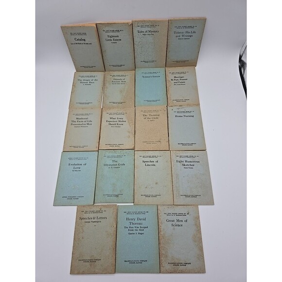 Ten Cent Pocket Readers Lot of 19 Books Haldeman-Julius - Picture 4 of 12